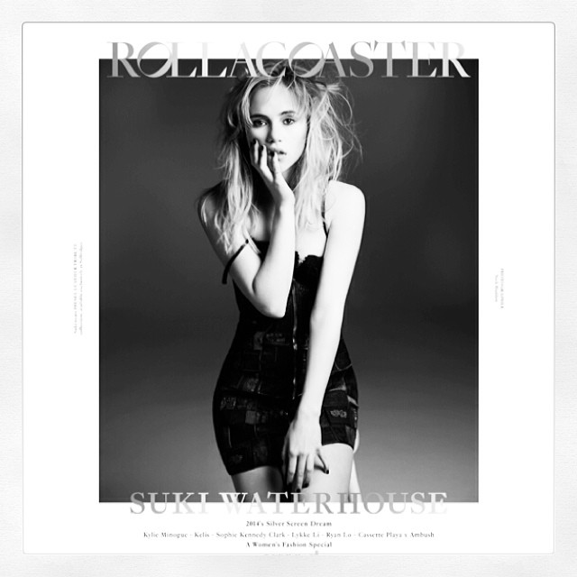 The lovely Suki on the cover if Rollacoaster out today! @sukiwaterhouse @andrewdav1s @pandokitty @lukejwindsor @lok_lau @taniagrier