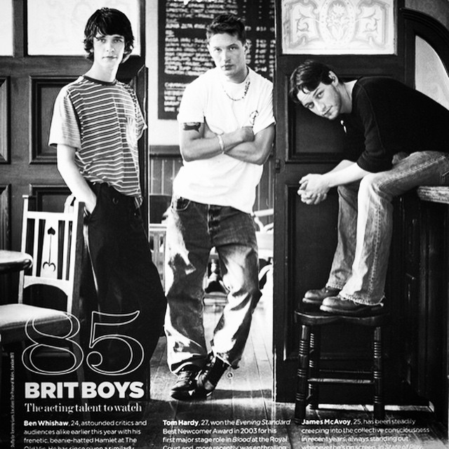 #fbf new faces in 2006/Vogue #benwishaw #tomhardy #jamesmcavoy